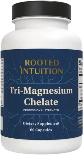 Quelato de magnesio de 3 formas, altamente absorbible para relajación muscular, energía y apoyo cardíaco, suave para el estómago, sin gluten, sin