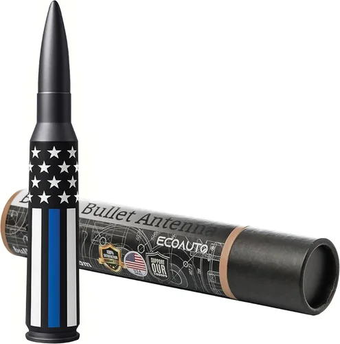 Miniatura 8 de EcoAuto Badass Bullet - Antena de repuesto para Dodge Ram y Ford F150 F250 F350 Super Duty Raptor Bronco Trucks – Diseño antirrobo – Antena de radio