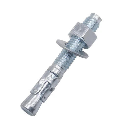 Miniatura 30 de Anclajes de hormigón 3/8, pernos de anclaje de cuña de 3/8 de acero al carbono galvanizado con arandela y tuerca, 3/8 pulgadas de diámetro exterior
