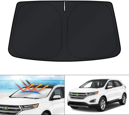 Miniatura 252 de KUST - Parasol plegable para parabrisas para Ford Ranger, accesorios 2019-2025 2026, parasol personalizado para ventana, protector solar plegable