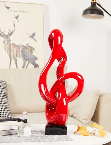Miniatura 2 de Decoración moderna para el hogar, escultura de clave aguda, piano, estatua musical, centro de mesa, arte para sala de estar, dormitorio, rojo, 23