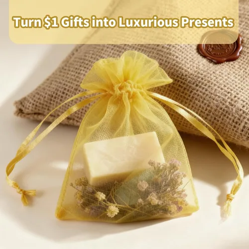 Miniatura 5 de EdgeXcel 120 bolsas de organza de 4 x 6 pulgadas para regalos pequeños - Bolsa de malla premium con cordón para recuerdos de bodas y fiestas, joyas