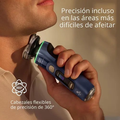 Miniatura 4 de Philips Norelco Shaver i9000 Prestige Ultra, afeitadora eléctrica en seco y húmedo, Adriatic, tecnología SenseIQ Pro, sistema de triple elevación