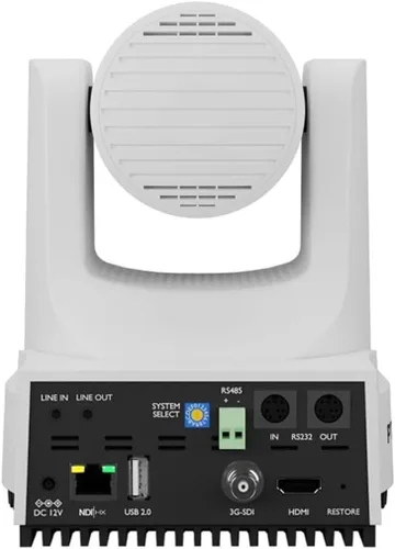 Miniatura 7 de PTZOptics Move 4K 20x Cámara PTZ de seguimiento automático con luz Tally integrada, reducción de ruido 3D y modos avanzados de balance de blancos