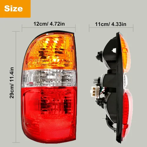 Miniatura 6 de AUTOXBERT Tacoma - Luz trasera compatible con Toyota Tacoma 2001-2004 2001 2002 2003 2004 luces traseras del lado del conductor y del pasajero