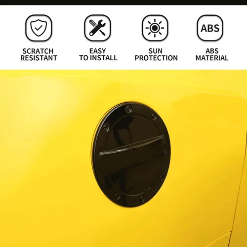 Miniatura 3 de Hoolcar Tapa de gasolina para puerta de llenado de gasolina para Chevrolet Camaro 2017-2022, color negro