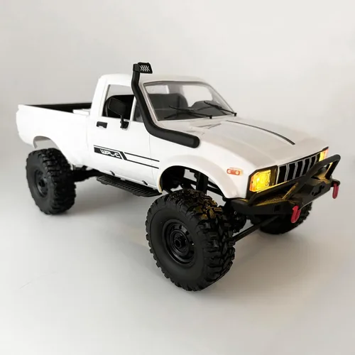 HLSFWDRIVE Camiones RC WPL C24-1, RC Rock Crawler, RC Truck 4x4, Escala 1/16, RC Crawler Todo Terreno, Camioneta de Control Remoto 2.4G, Todo