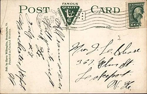 Miniatura 2 de Putnam House Bennington, Vermont VT Original Antique Postcard 1913