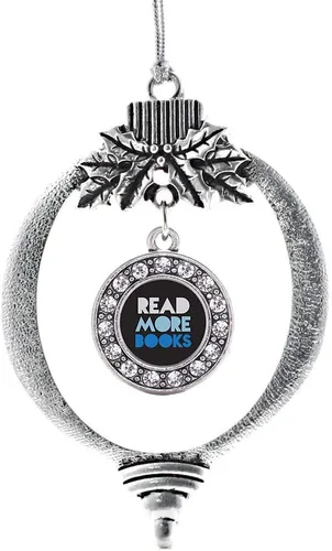 Miniatura 186 de Inspired Silver - Twin One - Adorno festivo de Navidad de plata - Adorno festivo de árbol de Navidad con dije de círculo y circonita cúbica