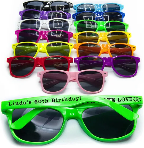 Miniatura 14 de Gafas de sol de boda personalizadas en destino a granel favores de boda para invitados nupcial fiesta gafas de sol conjunto
