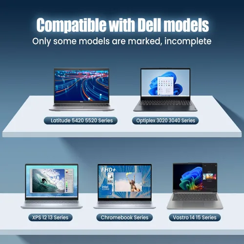 Miniatura 5 de Adaptador de corriente delgado para laptop Dell USB-C de 65 W/W, para Dell Latitude 5289 5420 5289 5590 7420 7390 7490, Dell XPS 13 9360 9365 9370