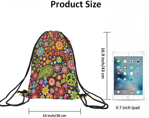 Miniatura 6 de No Drama Llama Cordón Bolsas Mochila Bolsa Gimnasio Saco Bolsa con Cordón, Multi-a40, Mochilas de viaje