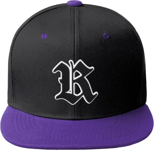 Miniatura 244 de Daxton Gorra clásica con visera de billete plano con letras del alfabeto inglés antiguo de la A a la Z