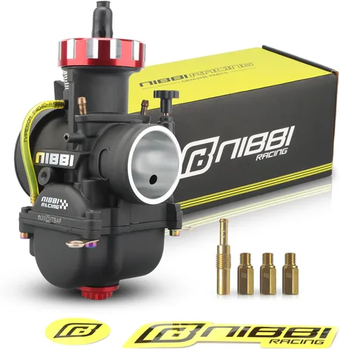 Miniatura 11 de Carburador NIBBI PWK de 24 mm para motocicleta, carburador de potencia de 125 cc-150 cc con chorros de carburador, compatible con motor GY6 Dirt