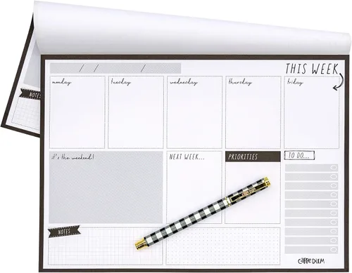 Miniatura 4 de Pukka Pad, Carpe Diem, planificador semanal, negro