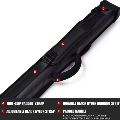 Miniatura 4 de Collapsar Estuche rígido para taco de piscina 2X2 Nylon/Polipiel Billar Sitck