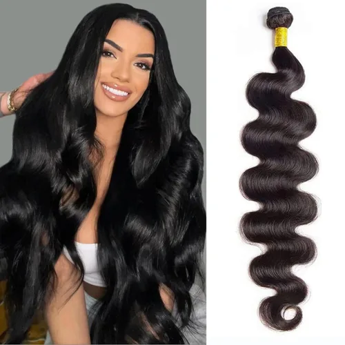 Miniatura 28 de 3 manojos de cabello humano 12A, ondulado, 100% sin procesar, cabello humano virgen brasileño de tejido rápido (14, 16, 18 pulgadas)