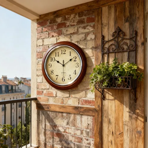 Miniatura 8 de Reloj de pared de 12 pulgadas, funciona con pilas, relojes silenciosos retro para sala de estar, cocina, oficina, escuela, aula, decoración
