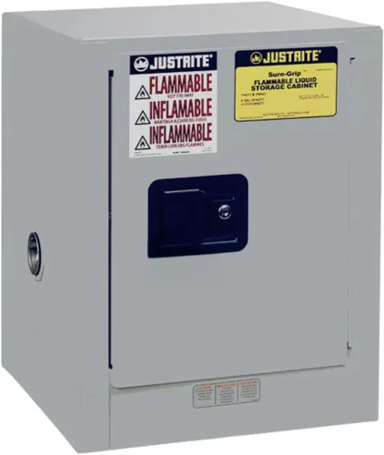 Miniatura 23 de Justrite 890200 - Gabinete para almacenamiento de seguridad, de tamaño pequeño, para almacenar productos inflamables, manual, con 1 puerta, de acero