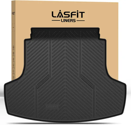 Miniatura 26 de LASFIT Alfombrillas de carga para Kia K4 2025, TPE para todo tipo de clima, ajuste personalizado, tapetes de maletero de automóvil, forros de carga