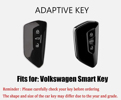 Miniatura 2 de Funda de cuero para llavero de automóvil con llavero para Volkswagen VW Golf 8 Mk8 Gti Gtd Seat Ateca Skoda funda para llave de coche con control