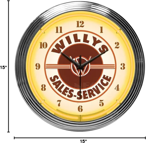 Miniatura 2 de Neonetics Willys Servicio de ventas Jeep Neon Clock