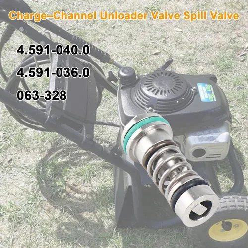 Miniatura 2 de 4.591-040.0 Descargador de canal de carga/válvula de derrame Conjunto completo para lavadoras a presión Karcher Reemplazar 4.591-036.0 063-328 (1)