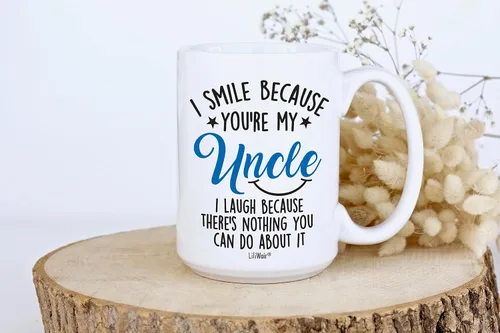 Miniatura 6 de Smile Aunt Uncle Parent (1, 15 oz, azul tío azul)