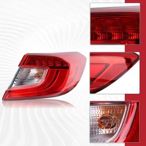 Miniatura 2 de Conjunto de lámpara trasera LED compatible con Honda Accord Sedan 2018-2022 lado derecho del pasajero 33500TVAA01 HO2805118