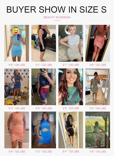 Miniatura 4 de Acelitt Vestido ajustado de verano para mujer sin mangas con huecos con torcedura para fiesta