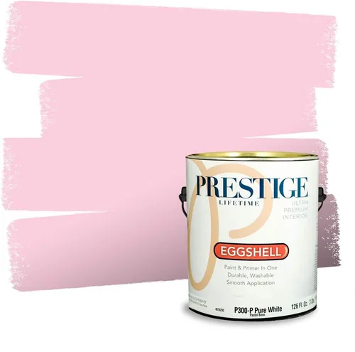 Miniatura 459 de Prestige Paints Pintura exterior e imprimación en uno, 1 galón, plano, coincidencia comparable de Valspar* Amber Rose*