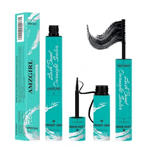 Miniatura 8 de Pegamento y Sellado de Pestañas AMZGIRL LASH - Pegamento para racimos de pestañas con varita de rímel, 10 ml, larga duración 72 horas, pegamento
