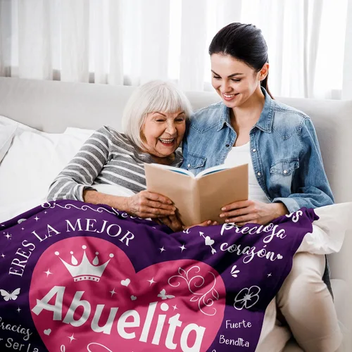 Miniatura 4 de Regalos para abuela en español, regalos para abuela, manta de Abuelita 50"X60", regalos para abuela, regalos de Navidad y cumpleaños para abuela