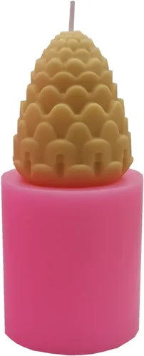 Miniatura 4 de El molde de artesanía de vela de cono de pino de Navidad se utiliza para moldes de jabón hecho a mano, molde de pastel de mousse, molde de silicona