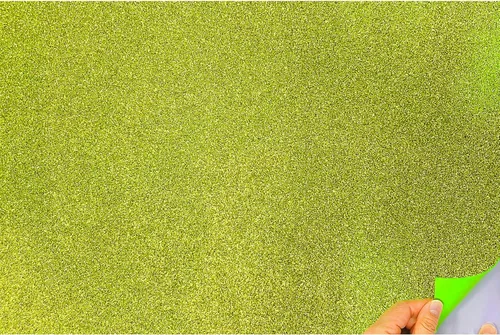 Miniatura 12 de Allgala Paquete de 12 hojas de papel de espuma EVA con purpurina de 8 x 12 pulgadas, autoadhesivas, color lima, perfecto para proyectos de arte