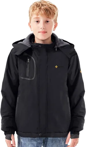 Miniatura 4 de Chaqueta de esquí impermeable para niño con capucha GEMYSE