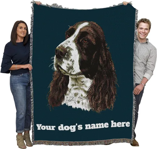 Miniatura 18 de Pure Country Weavers Manta con diseño de Springer Spaniel inglés "I Love My English Springer Spaniel", regalo para los amantes de los perros, manta