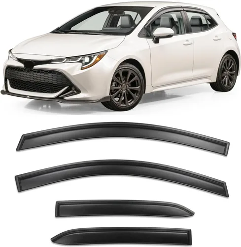 Miniatura 13 de Protectores de lluvia adhesivos 2017-2022 para Honda CR-V Viseras deflectoras de ventana lateral LX EX EX-L Touring 3D onduladas estilo JDM CRV