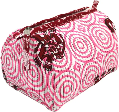 Miniatura 5 de INDIAN CRAFT CASTLE ICC - Neceser de aseo resistente al agua, bolsa de cosméticos de maquillaje, contenedor de tamaño completo, organizador de Beige