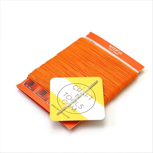 Miniatura 9 de Amber Glow RITZA 25 Tiger Thread for Leather Craft Hilo de tigre encerado Poliéster de 0.047 in