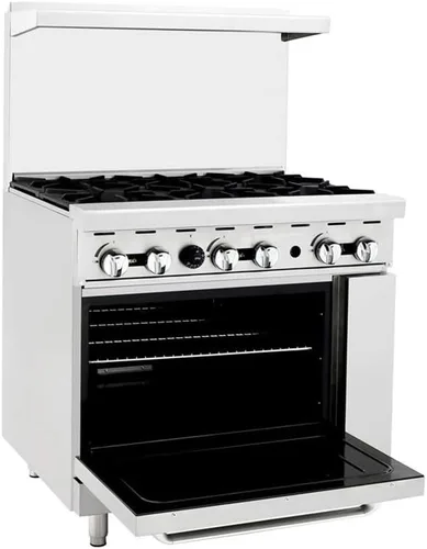 Miniatura 10 de Atosa AGR Cocina de Gas Comercial, 60.0 in Gas Range, (10) Quemadores Superior, (2) Hornos Estándares, Gas Propano (AGR-10B-LP)