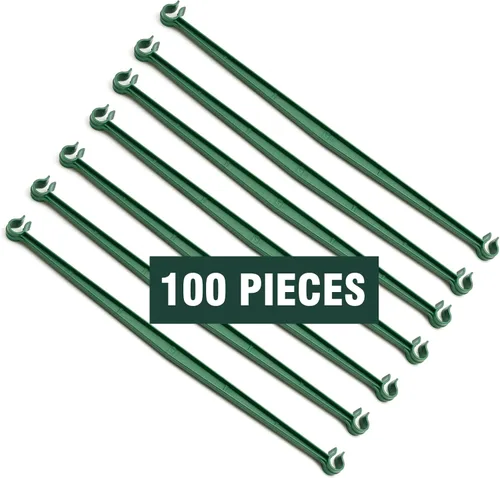 Miniatura 7 de 100 brazos de estaca para jaula de tomate, conectores de enrejado expandibles de 11.8 pulgadas, soportes de estaca de tomate, estacas de bayoneta