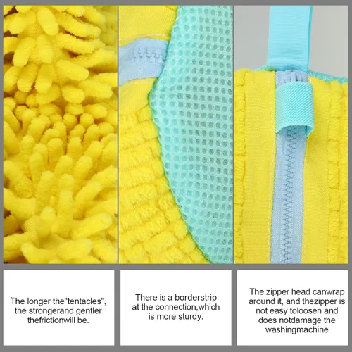 Miniatura 4 de Bolsa para lavadora de zapatos Sole suds Magic Bag Bolsa de lavandería para zapatos (2 piezas, amarillo)