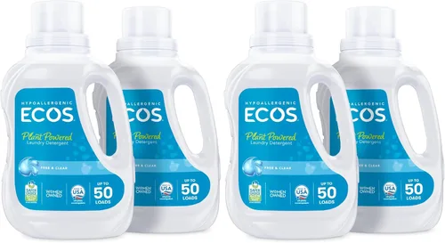 Miniatura 11 de ECOS Detergente líquido hipoalergénico Detergente de la lavandería Cargas no tóxicas, lemongrass, 100 fl oz (paquete de 2)