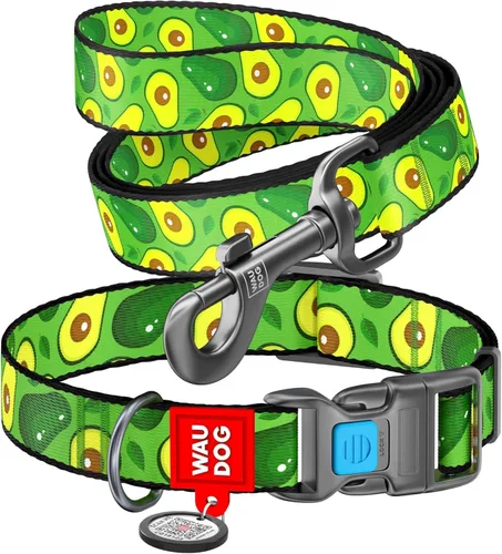 Miniatura 21 de Collar de Nylon para Perros WAUDOG - Collar Ajustable para Perros Grandes, Pequeños y Medianos - Collares Separables para Cachorros de Razas Grandes