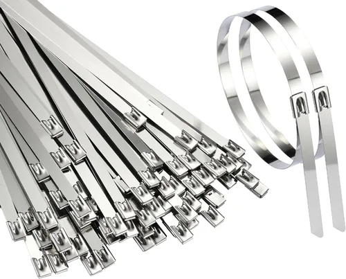 Miniatura 10 de 30-inch Extra Long Metal Zip Ties (50pcs) - Extra Wide Stainless Steel Cable Ties 500lbs Heavy Duty Self-Locking Strap Ties for Industrial &