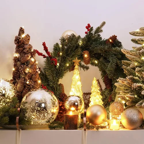 Miniatura 5 de XmasExp Adornos de Navidad grandes de 6 pulgadas, decoración de árbol gigante, bolas colgantes decorativas inastillables para decoración de fiestas