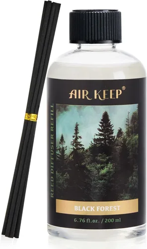 Miniatura 21 de Airkeep recambio de aceite para difusor de varillas con varillas difusoras, 6.76 Fl Oz (200ml) aceites perfumados de vainilla de cachemira