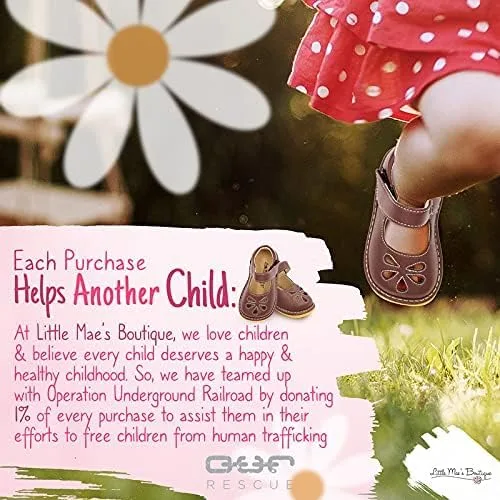 Miniatura 7 de Little Mae's Boutique Mary Jane - Zapatos chirriantes para niñas pequeñas, zapatos ideales para caminar con chirriador extraíble y correa ajustable