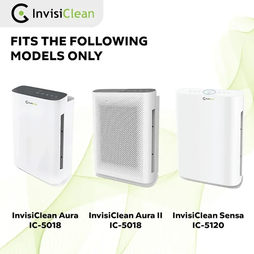 Miniatura 6 de InvisiClean Filtro de repuesto True Hepa con prefiltro de carbón activado, filtro original para purificadores de aire InvisiClean Aura IC-5018